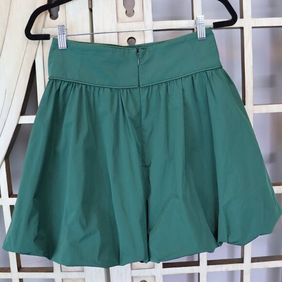 Kate Spade Saturday Green Cumberbund Bubble Skirt [size 4] New With Tags - Picture 2 of 8
